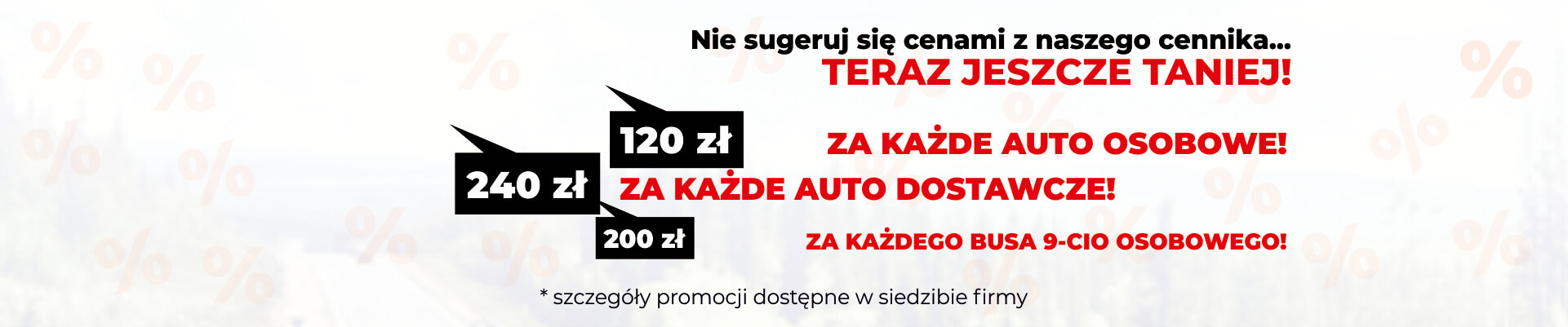 promocja na wynajem aut